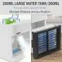 2021 Personal Small Air Conditioner 3-in-1 Rechargeable Small Air Conditioner with 3-speed 7-Colors for Small Room/Office/Dorm/Bedroom 260ML Quiet 2021 Personal Small Air Conditioner 3-in-1 Rechargeable Small Air Conditioner with 3-speed 7-Colors for Small Room/Office/Dorm/Bedroom 260ML Quiet