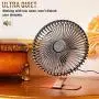 Vent de bureau OPOLAR 6 USB, plus silencieux et puissant, petit ventilateur de bureau, mini circulateur d'air pour pièce, ventilateur personnel portable, 4 vitesses, angle de 90° réglable, 5 pieds de câble, base bronze, modèle 2021 Vent de bureau OPOLAR 6 USB, plus silencieux et puissant, petit ventilateur de bureau, mini circulateur d'air pour pièce, ventilateur personnel portable, 4 vitesses, angle de 90° réglable, 5 pieds de câble, base bronze, modèle 2021