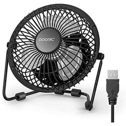 Desk Fan, USB Fan With Enhanced Airflow 6 Inch Small Desk fan with Quiet Operation Portable Mini Table Fan for office/Desk/Bedroom/Home