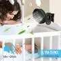 BESKAR USB-betriebener Clip-Ventilator, 15 cm Tragbarer Ventilator mit starker Luftstrom, 3 Geschwindigkeiten, kleiner Ventilator mit stabilem Klemmsockel, leiser persönlicher Schreibtischventilator für Büro, Tisch, Schlafzimmer, Küche