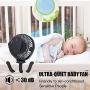 Portable Stroller Fan, Use As Power Bank, 55H 12000mAh Battery Operated Fan Flexible Tripod Baby Car Seat Fan, Personal Mini Handheld/Desk/Small Clip On Fans For Stroller, Carseat, Beach, Bed, Camping