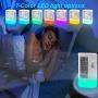 Portable Air Cooler, Personal Desktop Mini Air Conditioning Fan with 7-color LDE night light, Evaporative Cooler Air Humidifier, for Office Bedroom.