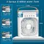 Portable Air Conditioner Fan,Personal Air Cooler Mini Quiet Evaporative with AC adapter, Humidifier Misting Fan, 1/2/3 H Timer, 3 Speeds,60°Adjustment for Office, Home, Room,Dorm,Outdoor- White Portable Air Conditioner Fan,Personal Air Cooler Mini Quiet Evaporative with AC adapter, Humidifier Misting Fan, 1/2/3 H Timer, 3 Speeds,60°Adjustment for Office, Home, Room,Dorm,Outdoor- White