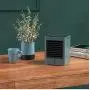 Mini Luftkühler Tragbarer Ventilator für Kleines Zimmer, Kalter Wind Persönlicher USB Evaporativer Kühl-Ventilator mit 3 Windstärken (Blau)