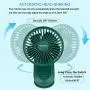 Clip on Fan Gitsiee Rotatable Personal Fan with 3 Speeds Battery Operated Auto Oscillation Mini Fan Portable Clip Fan Stroller Fan for Outdoor Camper Indoor Treadmill Personal Office Desk