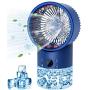 Climatiseur Portable Mini - Climatiseur Personnel Portable, Climatiseur Personnel avec Minuterie, Lumière 7 Couleurs, 3 Vitesses Silencieux Portable, pour Personnel, Maison, Bureau