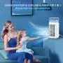 Portable Air Conditioner Fan, Personal Air Cooler, Evaporative Mini Cooler Desk Fans with 400ML Water Tank and 3 Wind Speeds, with Handle, USB Powered, with Atmosphere Light , Desktop Cooling Fan for Room, Home, Office Portable Air Conditioner Fan, Personal Air Cooler, Evaporative Mini Cooler Desk Fans with 400ML Water Tank and 3 Wind Speeds, with Handle, USB Powered, with Atmosphere Light , Desktop Cooling Fan for Room, Home, Office