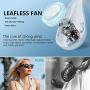 The Portable Neck Fan From Popular Earphone Design,The Leafless Neck Fan Perfect For Personal Fan,with Features,Like USB Mini Fan, Ultra-Quiet, Battery Powered Fan, Suitable For Outdoor Sports