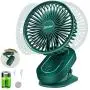 Clip on Fan Gitsiee Rotatable Personal Fan with 3 Speeds Battery Operated Auto Oscillation Mini Fan Portable Clip Fan Stroller Fan for Outdoor Camper Indoor Treadmill Personal Office Desk