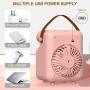 Portable Air Conditioner Fan, CEENFFO Personal Air Cooler 3-in-1 Mini Conditioner 3 Wind Speed, 3 Colors Desktop Air Conditioner with Handle for Home/Office/Room/Outdoor