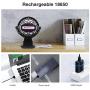 SkyGenius Battery Operated Clip on Mini Desk Fan, Black