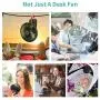 Portable Fan, 10000 mAh Desk Fan 3 Speeds Handheld USB Mini Fan KOXXBASS Rechargeable Low Noise Personal Fan with Hook LED Lantern for Sport Office Home Outdoor Camping Travel
