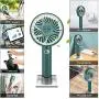 Handheld Fan Rechargeable MOHOO Mini Fan Portable 4 Speed Small Personal Fan 15¡ã Rotatable with Holder, Lanyard and Removable Guard for Desk Home Office Outdoor Beach Travelling