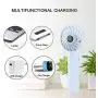 efluky 3 Speeds Mini Handheld Fan, Small Personal Portable Table Fan with USB Rechargeable 2500mAh Battery Operated Cooling Folding Electric Fan for Travel Office Room Household, 2-Inch,Blue