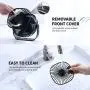 SmartDevil Kleiner USB Schreibtischventilator, 3 Geschwindigkeiten, Tragbarer Klemm-Schreibtischventilator mit Klemmfunktion, Dual 360° Einstellung, leise Betriebsbereitschaft, für Zuhause, Büro, Auto, Outdoor, Reisen (Schwarz)