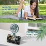 Vent Manuel Rechargeable Compact MOHOO Mini Ventilateur Portable 4 Vitesse avec Support Rotatif, Lanière et Grille Amovible pour Bureau Maison Bureau Extérieur Plage Voyage Vent Manuel Rechargeable Compact MOHOO Mini Ventilateur Portable 4 Vitesse avec Support Rotatif, Lanière et Grille Amovible pour Bureau Maison Bureau Extérieur Plage Voyage