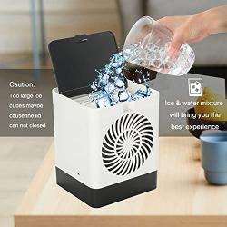 TUNFOU Portable Air Conditioner, Upgraded Filter and Water Tank, Humidifier Spray Fan, 3 Wind Speed Modes, Personal Space Mini Evaporative Air Cooler Suitable for Home, Office, Room.