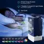 Mini Air Conditioner Fan, Evaporative Air Cooler with 4000mAh Battery & Remote,Personal Air Conditioner