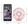 Mini Handheld Fan, EasyAcc Personal Cooling Fan with 2600mAh USB Rechargeable Battery 3-15 Working Hours Battery Fan Folding USB Desk Fan Small Portable Table Fan for Travel Office Room Household