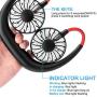 Handfreier Nacken-Ventil, Tragbarer Mini-USB-Ventil, Wiederaufladbarer Sport-Nackenventil