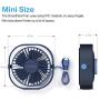 SmartDevil Small Personal USB Desk Fan,3 Speeds Portable Desktop Table Cooling Fan Powered by USB,Strong Wind,Quiet Operation,for Home Office Car Outdoor Travel (Navy Blue)