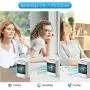 Portable Air Conditioner, Evaporative Air Cooler w/Cooling & Humidifier, Mini Air Conditioner with LED Light 3 Speeds with Colourful Light for Home, Office, Room Portable Air Conditioner, Evaporative Air Cooler w/Cooling & Humidifier, Mini Air Conditioner with LED Light 3 Speeds with Colourful Light for Home, Office, Room