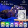 Portable Air Conditioner Fan, Mini Evaporative Air Cooler With 7 Colors LED Light,Timer, 3 Wind Speeds,3 Spray Modes and 600ml large tank for Office, Home,Bedroom, Dorm, Travel