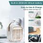 Portable Air Conditioner, Likmic Personal Air Cooler with 3 Speed, Cooling fan with Atomization & Spray timing function, Mini AC for Home Office Bedroom, Kitchen, Dorm, Car, Camping Tent, etc.