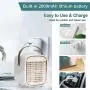 Portable Air Conditioner, Likmic Personal Air Cooler with 3 Speed, Cooling fan with Atomization & Spray timing function, Mini AC for Home Office Bedroom, Kitchen, Dorm, Car, Camping Tent, etc. Portable Air Conditioner, Likmic Personal Air Cooler with 3 Speed, Cooling fan with Atomization & Spray timing function, Mini AC for Home Office Bedroom, Kitchen, Dorm, Car, Camping Tent, etc.