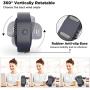 Mini USB Desk Fan Battery Operated, Duoai 2500mAh Desktop Rechargeable Small Quiet Personal Fans Portable with 360°Rotation 3 Speeds for Office Home Library Dorm Bedroom Car Outdoor Travel, Blue