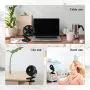 Vent Clip USB 5V, Petit Ventilateur de Bureau Portable, pour Bureau, Extérieur, Voiture, Pousse Bébé (Noir)