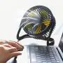 EigPluy USB Desk Fan,5 Inch Portable USB Fan,Small Table Fan,Personal Desktop Fan,Quiet USB Fan for Office/Home/Camping