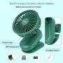 Clip on Fan Gitsiee Rotatable Personal Fan with 3 Speeds Battery Operated Auto Oscillation Mini Fan Portable Clip Fan Stroller Fan for Outdoor Camper Indoor Treadmill Personal Office Desk