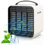 Portable Air Conditioner, NASUM 3-in-1 Personal Space Air Cooler, Rechargeable Evaporative Air Fan with 3 Speeds Mini Cooling Fan with LED Light for Bedroom, Home, Office, Camping