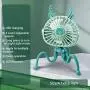 Ventilateur Portable USB Manuel, Petit, Personnel, pour Pousse Bébé, Ventilateur de Bureau, 3 Vitesse, avec Trépied Flexible, 360° Rotatif, Ultra Silencieux, Cadeau d’Été pour Pousse-Pousse/Plage/Tapis de Course/Camping/Bureau/Lit (Vert)