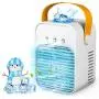 Seven-first Portable Air Conditioner, Rechargeable Quiet USB Evaporative Mini Air Conditioner Fan with 3 Speeds Mode LED Light, Air Cooler for Room/Bedroom/Office/Dorm/Camping Seven-first Portable Air Conditioner, Rechargeable Quiet USB Evaporative Mini Air Conditioner Fan with 3 Speeds Mode LED Light, Air Cooler for Room/Bedroom/Office/Dorm/Camping