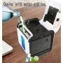 Personal Evaporative mini Cooler Portable mini Conditioner 3in1,with 3 Speeds and 7 Colors LED Night Light for Office Household Outdoor