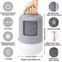 Newday Portable Air Conditioner Fan, Mini Air Conditioner with 7 Colors LED Lights, 3 Speeds, Touch Screen Switch, Super Quiet for Room/Office/Dorm/Bedroom