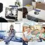 Palafel Tragbarer Mini-Schreibtischventilator, Touch-Bedienung, Leiser Kühl- und Luftzirkulationsventilator für Monitor, Clip-on-Ventilator für Büro, 2400mAh wiederaufladbarer USB-betriebener Mini-Ventilator für Zuhause & Outdoor