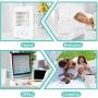 Evaporative Air Cooler 5000mAh Battery Operated Personal Portable Air Conditioner Fan & Humidifier for Room Office Table Outdoor, 700ML Water Tank 120°Auto Oscillation