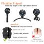 Mini Handheld Personal Portable Fan, Baby Stroller Fan, Car Seat Fan, Desk Fan, with Flexible Tripod Fix on Stroller Student Bed Bike Crib Car Rides, USB or Battery Powered (Black)