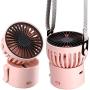 Portable Mini Fan Personal Small Handheld Fan USB Rechargeable Battery Operated Hand Neck Desk Fan, 3 Speed Multi-Purpose Small Pocket Fans for Girls Boys Women Gift Outdoor Travel Office