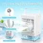 Refroidisseur Portable LORDSON, Mini Ventilateur Evaporatif Rechargeable avec Humidificateur et Pulvérisateur pour Bureau, Chambre, Camping (3 Vitesse) Refroidisseur Portable LORDSON, Mini Ventilateur Evaporatif Rechargeable avec Humidificateur et Pulvérisateur pour Bureau, Chambre, Camping (3 Vitesse)