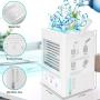 Evaporative Air Cooler 5000mAh Battery Operated Personal Portable Air Conditioner Fan & Humidifier for Room Office Table Outdoor, 700ML Water Tank 120°Auto Oscillation