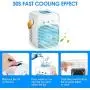 Seven-first Portable Air Conditioner, Rechargeable Quiet USB Evaporative Mini Air Conditioner Fan with 3 Speeds Mode LED Light, Air Cooler for Room/Bedroom/Office/Dorm/Camping Seven-first Portable Air Conditioner, Rechargeable Quiet USB Evaporative Mini Air Conditioner Fan with 3 Speeds Mode LED Light, Air Cooler for Room/Bedroom/Office/Dorm/Camping
