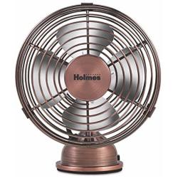 HOLMES Heritage 4-Inch Mini USB Desk Fan, Brushed Copper