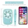 Aluan Handheld Fan Mini Fan Powerful Small Personal Portable Fan Speed Adjustable USB Rechargeable Eyelash Fan for Kids Girls Woman Man Home Office Outdoor Travel