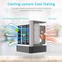 Portable Air Conditioner, Personal Air Cooler Fan, Power Mini Air Conditioner for Small Room Home Office Bedroom, Evaporative Compac Air Cooler Fan, 3 Speeds