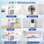 Personal Air Cooler, USB Air Conditioner Fan with 3-Speed, Quiet Air Cooler Misting Fan with Handle for Home Room Office