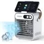 Climatiseur Portable SHANDII, Mini Rafraîchisseur Evaporatif, Ventilateur Personnel avec Support de Téléphone/Support, 3 Vitesse, Batterie 2400 mAh, pour Pièce et Bureau, F80 Climatiseur Portable SHANDII, Mini Rafraîchisseur Evaporatif, Ventilateur Personnel avec Support de Téléphone/Support, 3 Vitesse, Batterie 2400 mAh, pour Pièce et Bureau, F80